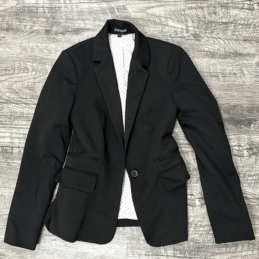 EXPRESS Black Blazer. Size 0. With real pockets.